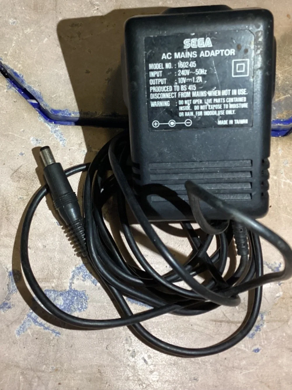 Sega Mega Drive & Game Gear Power Supply Official 10V AC Mains Adapter 1602-05